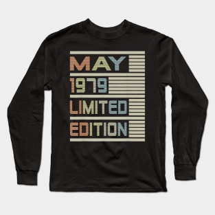 41th Birthday Gift May 1979 41 Years Old Long Sleeve T-Shirt